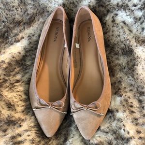 Tan Merona Flats w/ Cute Bow Detail